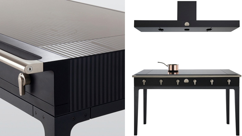 Illustration for article titled This Beautiful Induction Cooktop Table Makes Slaving Over a Hot Stove a Pleasure